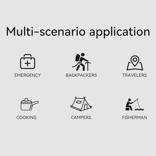 Portable Water Filter Water Purifier Portable Water Filter with Compass Emergency Lighting Camping Backpacking Travel Hiking Emergency Essentials 4000mAh USB Charging