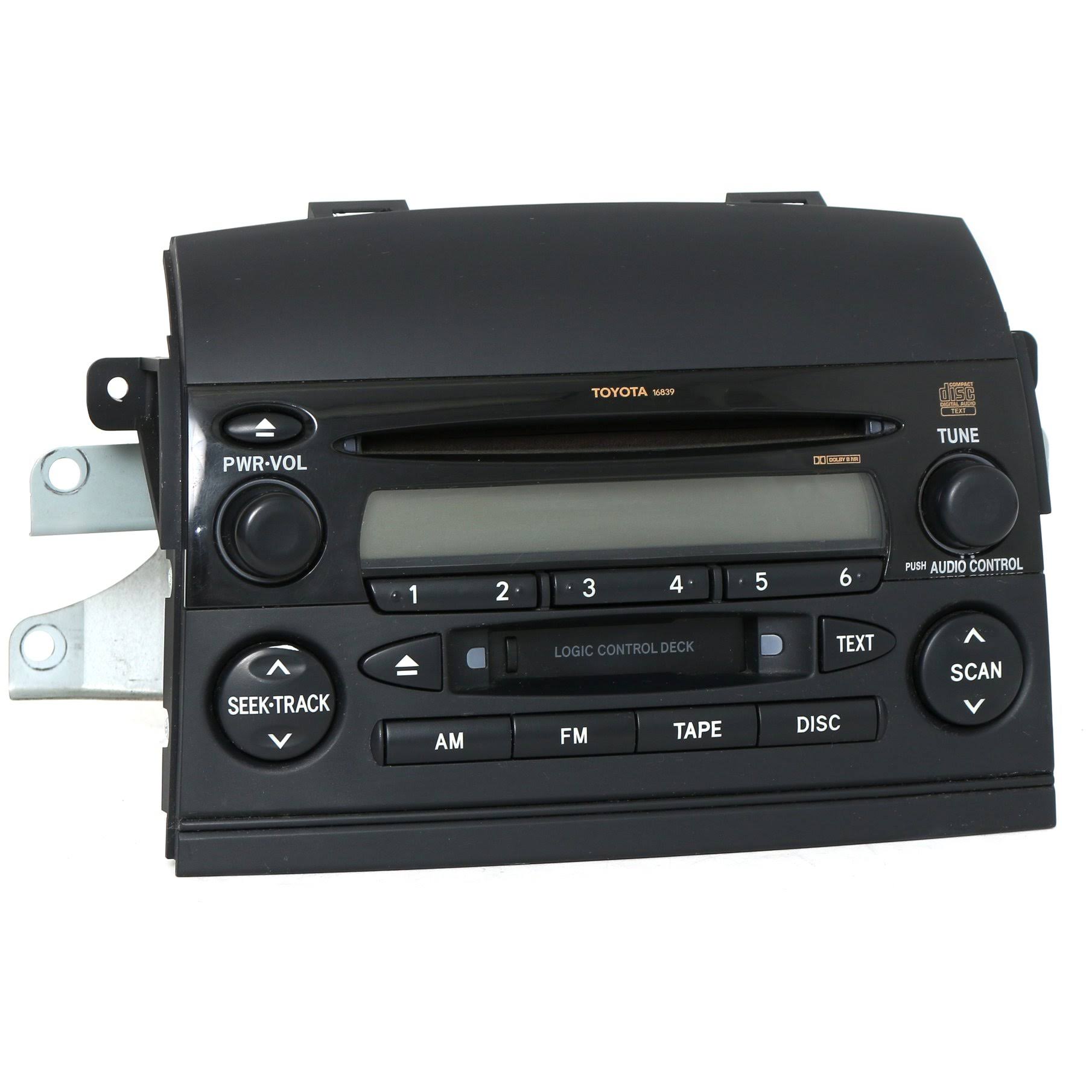 2004-2005 Toyota Sienna Am FM Radio Cassette CD Player 86120-AE010 Face 16839