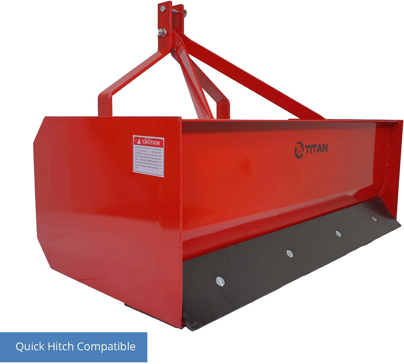Titan 4' - 7' Box Blade Tractor Attachment Category 1 Cat 0 Scarifier Shank