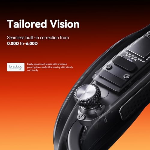 Rokid AR Joy Pack 2 AR Glasses, Smart Glasses Max 2 with Station, 360 Micro-OLED Display, Google Play, Media Streaming, HDCP Support & Cloud Gaming, Console, Android, Windows Compatible