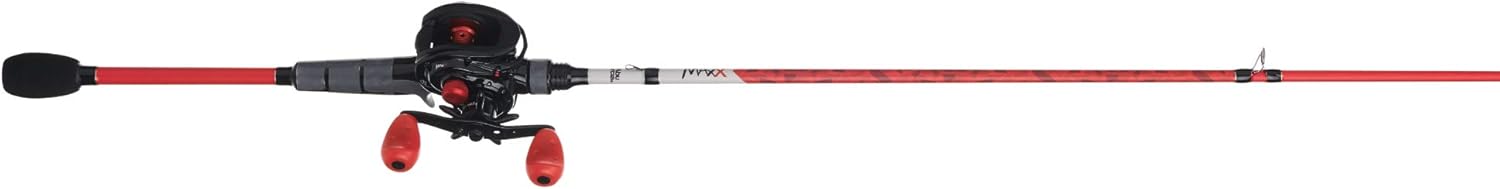 Abu Garcia Black Max & Max X Low Profile Baitcast Reel and Fishing Rod Combo