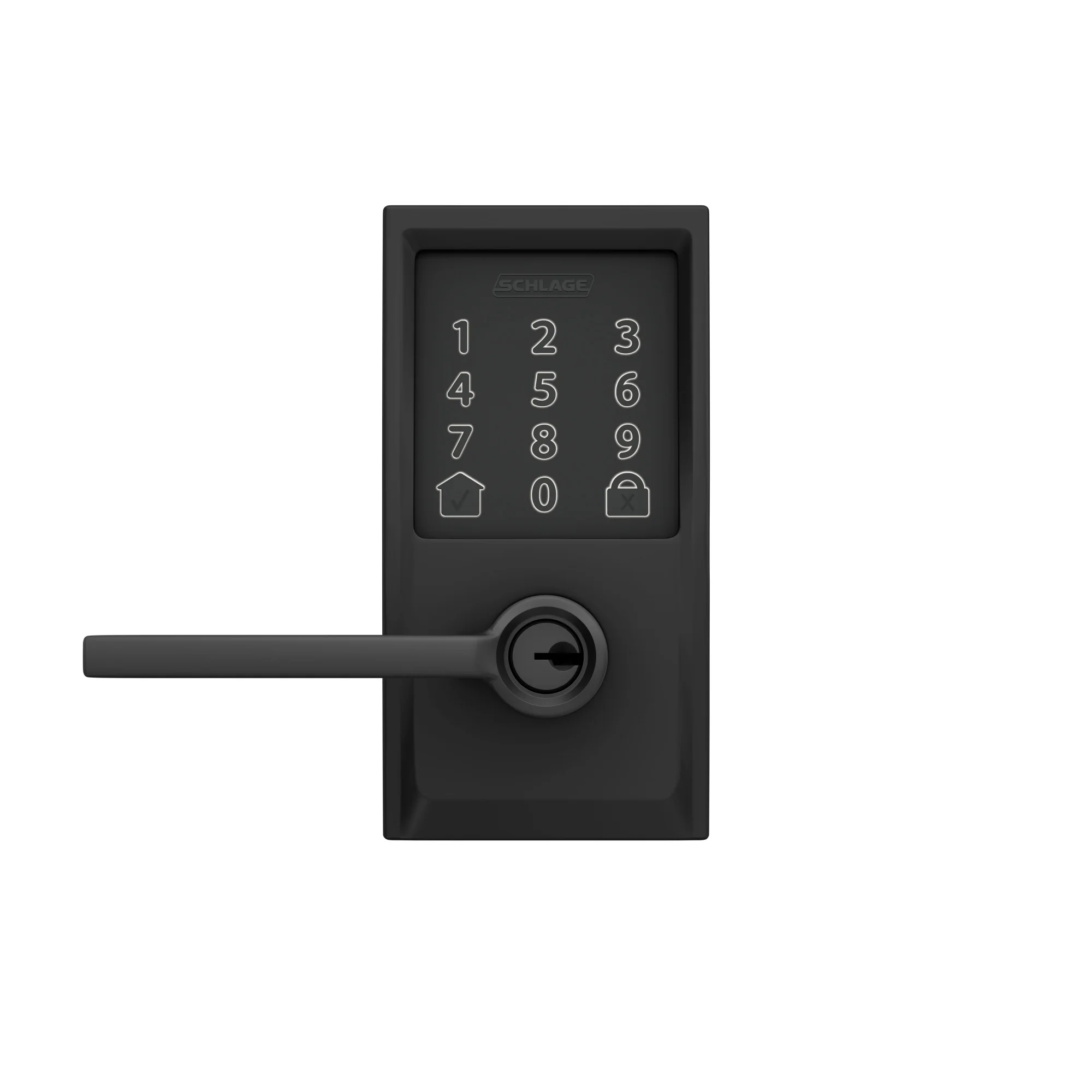 Schlage Fe789wb-Cen-Lat Encode Wifi Enabled Electronic Keypad Latitude Door Lever - Chrome