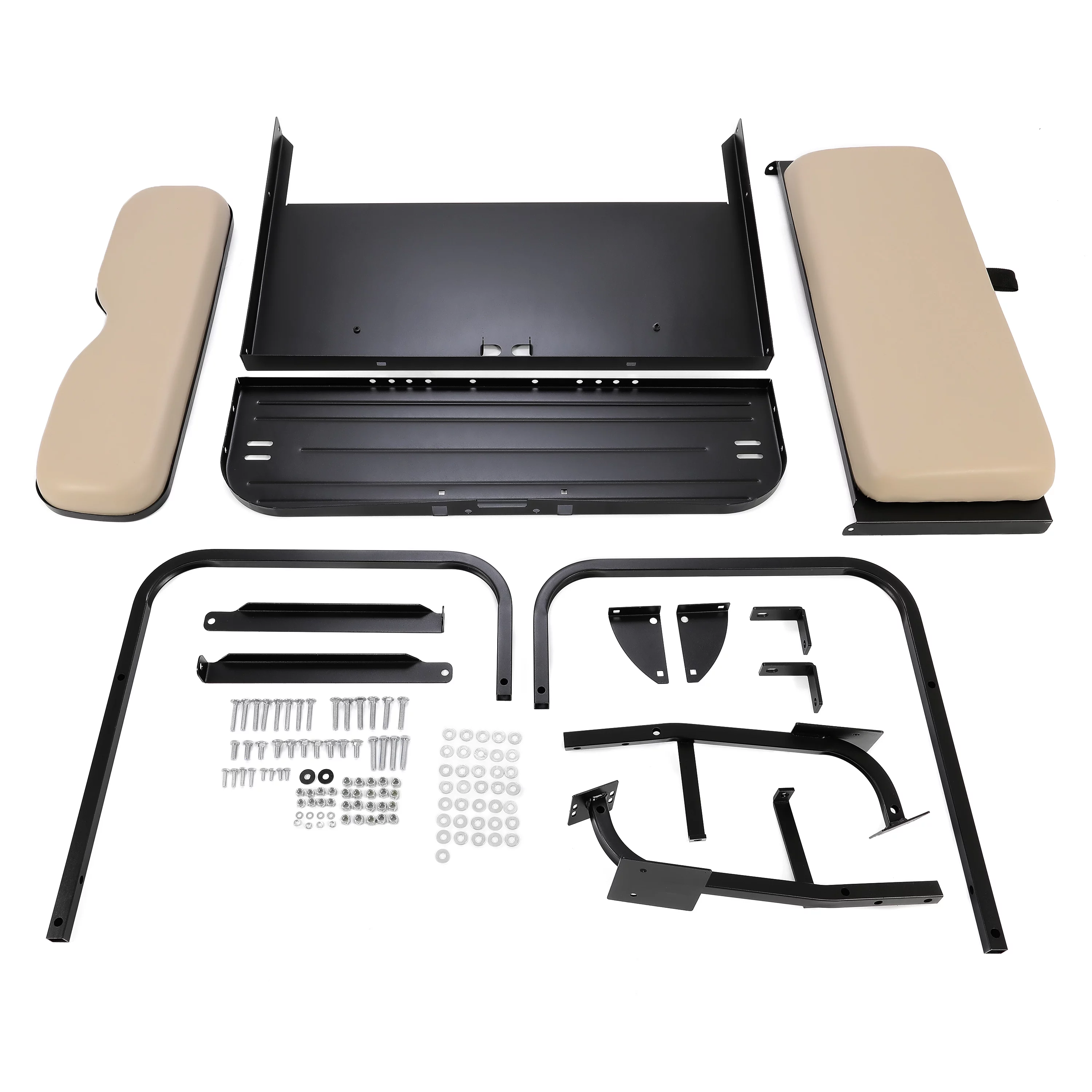 HECASA Rear Back Seat Kit for EZGO Marathon Pre-1994 Golf Cart Tan Flip Folding