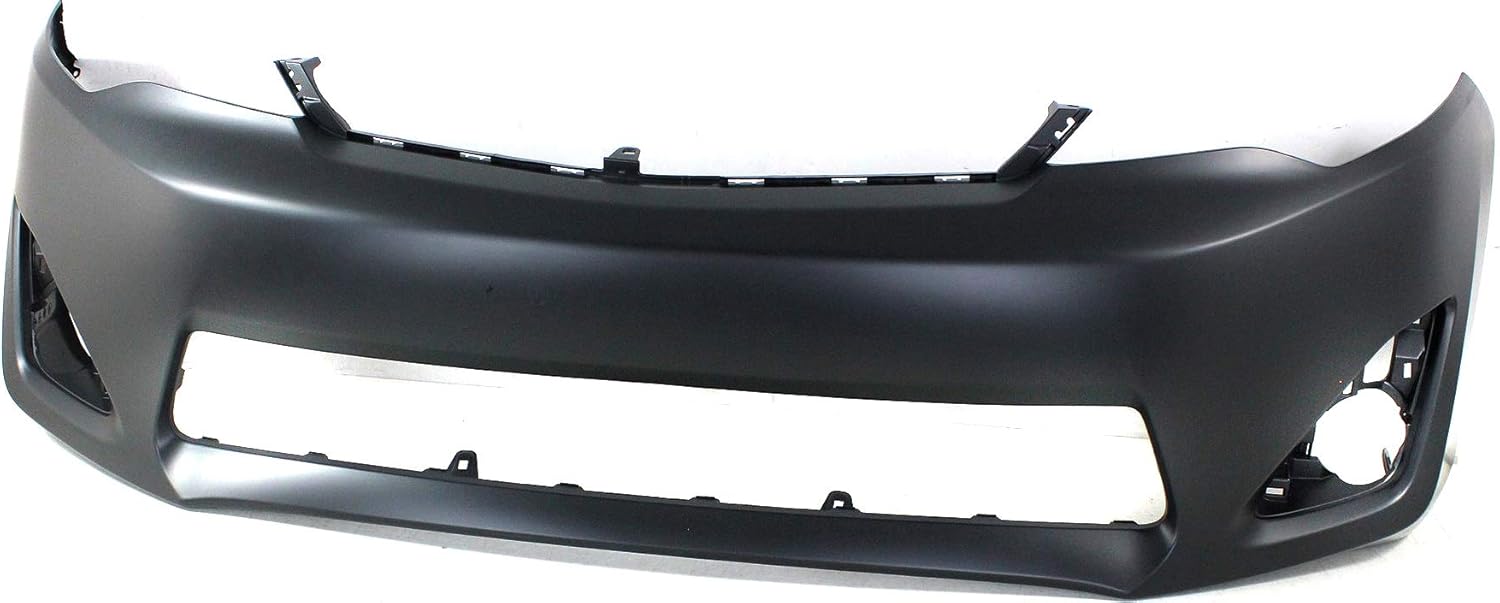 Evan-Fischer Front Bumper Cover Compatible with 2012-2014 Toyota Camry Primed L/LE/XLE/Hybrid Models