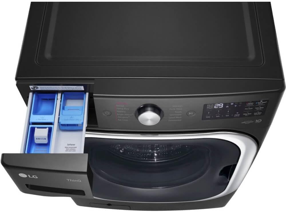 LG WM8900HBA 5.2 Cu. Ft. Black Steel Front Load Washer