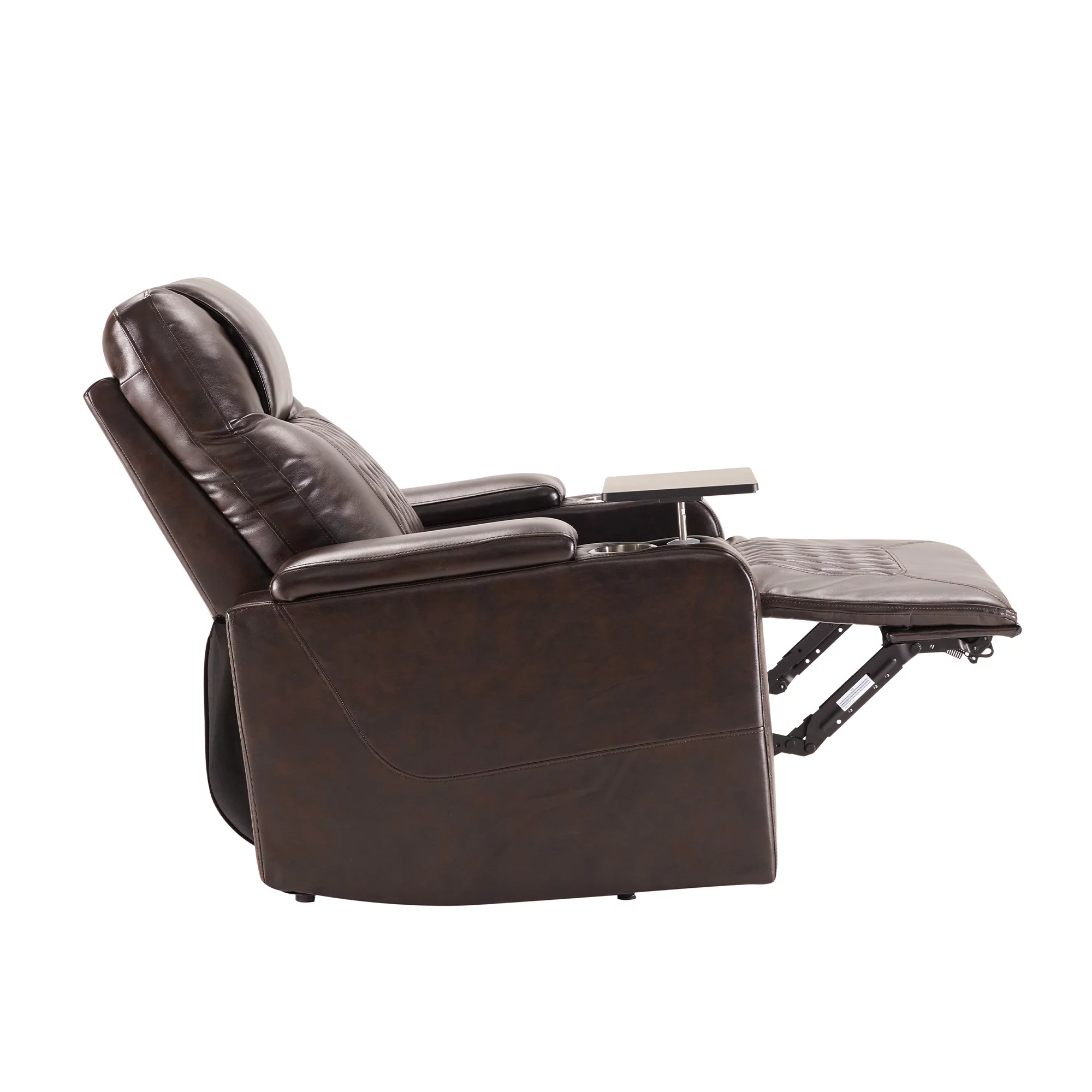 Power Motion Recliner with Cup Holders Ambient Lighting, USB Charge Port, 360 Swivel Tray Table, Hand in-Arm Storage, Gaming Recliner Chair