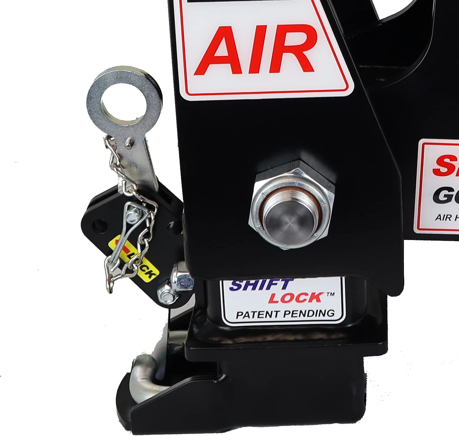 Shocker Gooseneck Air Hitch & Coupler for Load Trail or Load Max Trailers, Round 4" Straight Pin 30K SL Coupler
