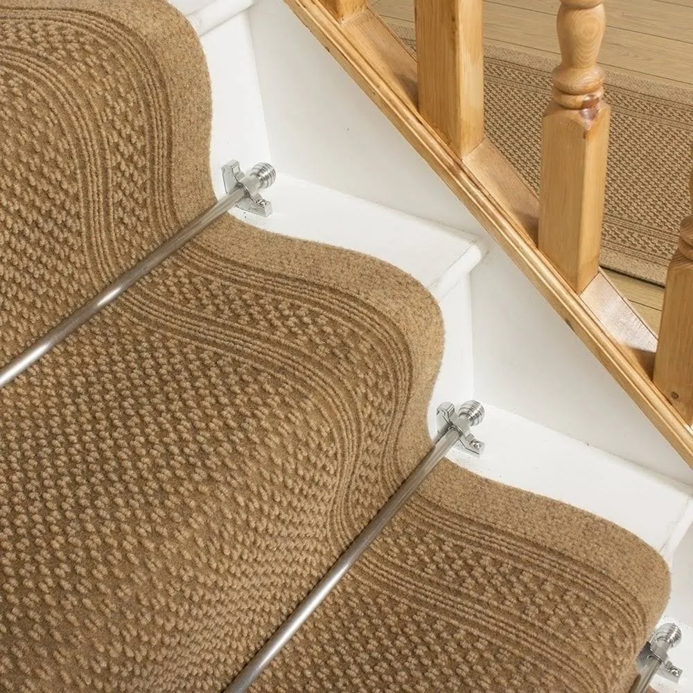 runrug USA Aztec Beige Stair Carpet Runner Length: 34 foot, Widths