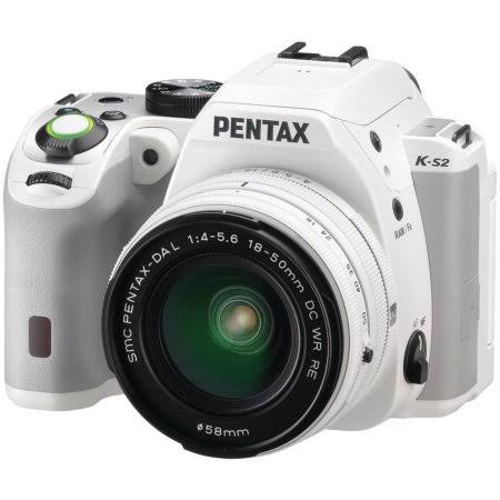 Pentax K-s2 20.1 Megapixel Digital SLR Camera with Lens - White