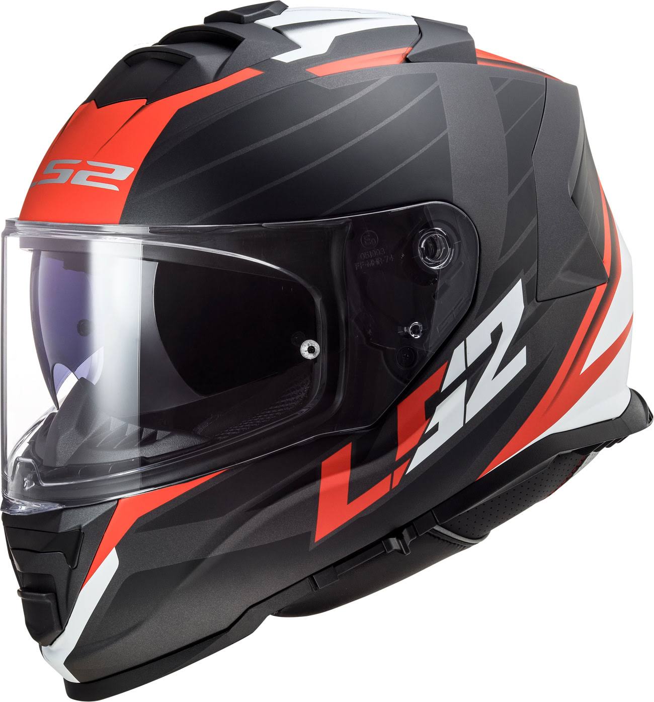 LS2 - Helmet FF800 Storm Nerve Matt Black / Red - Size XL