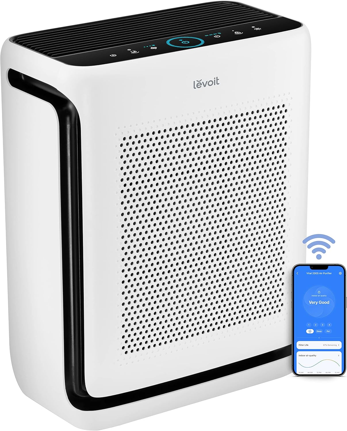 LEVOIT Air Purifier for 1800 Ft2 Room with Humidifier, 6L Tank, Essential Oil Diffuser, APP Control
