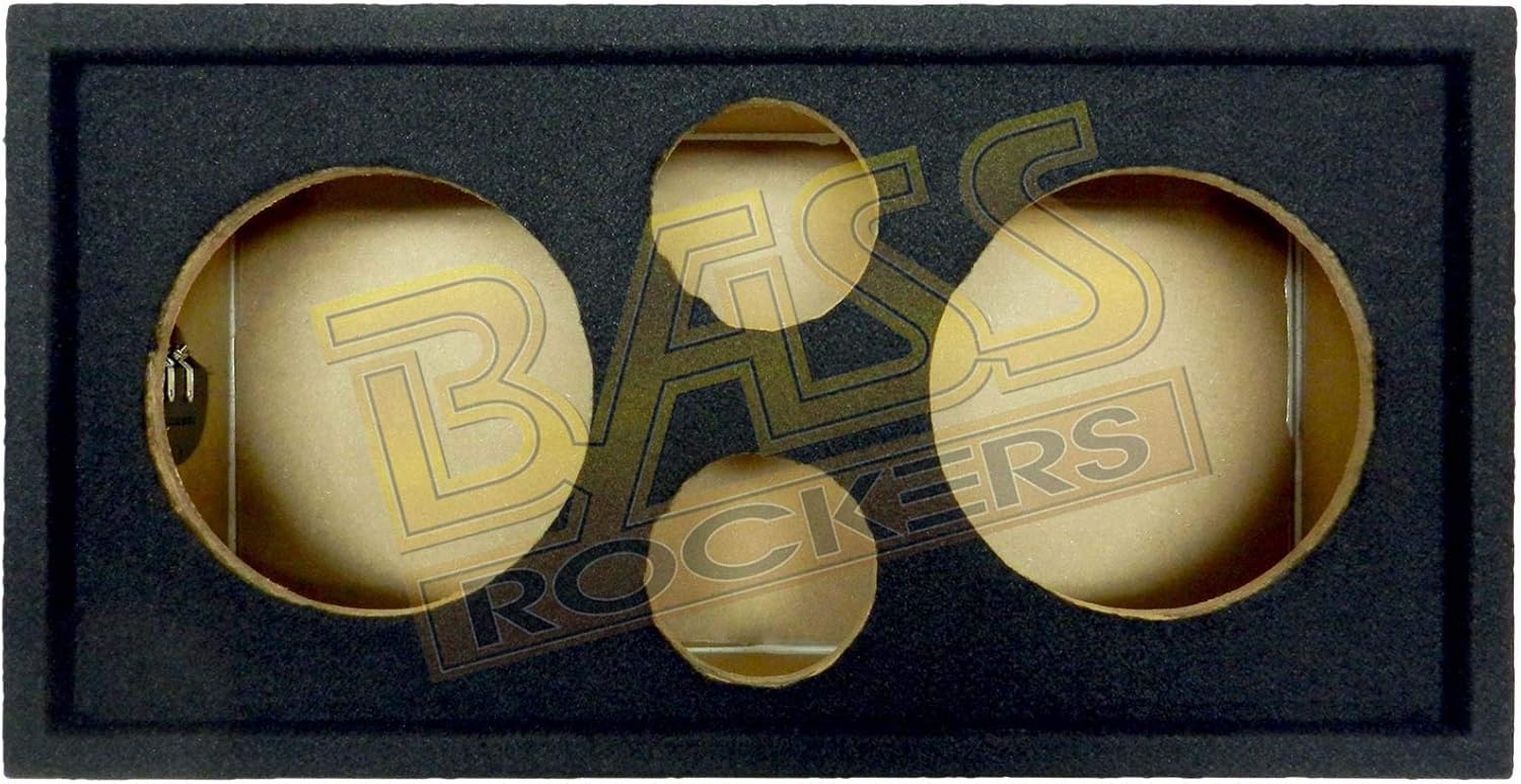 Bass Rockers 2x2 Speaker Pod 10"/4" Enclosure Box w/Spring Terminal (Carpet Finish)
