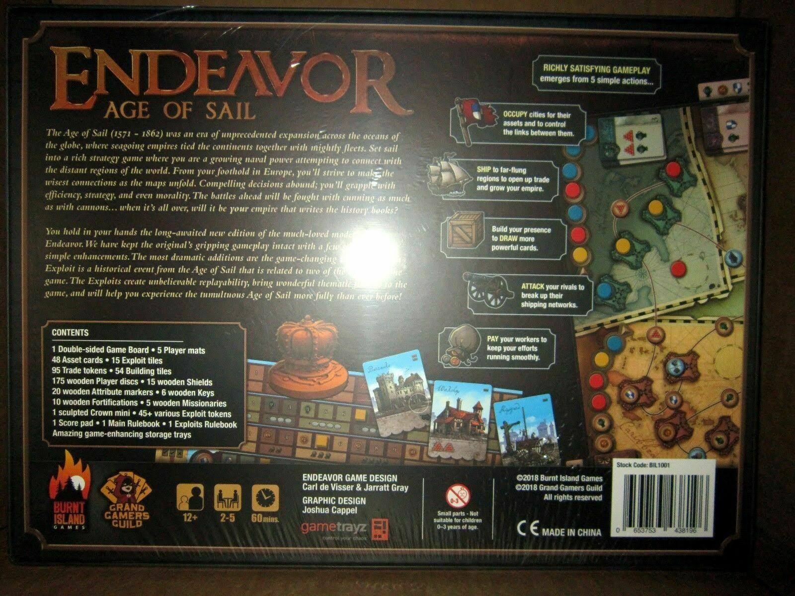 Burnt Island Games BTI1001 Endeavor Age of Sail