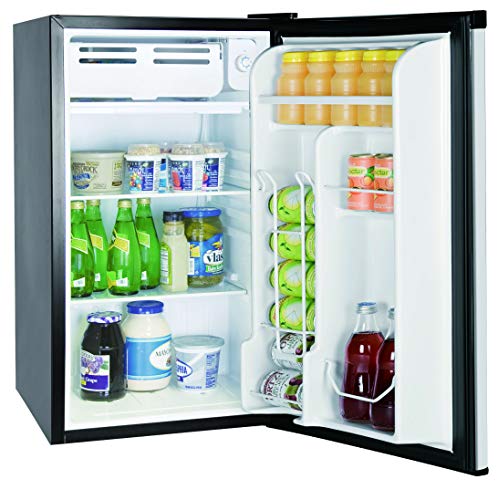 Frigidaire Compact Fridge, Mini Refrigerator, Stainless Steel, Platinum Series