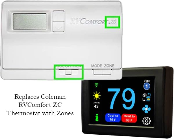 Micro-Air EasyTouch Digital Wireless RV Thermostat Compatible with Coleman