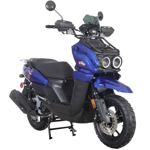 X-PRO Gas Adult Moped Tank 200 Gas Moped Street Bike,12" Wheels!