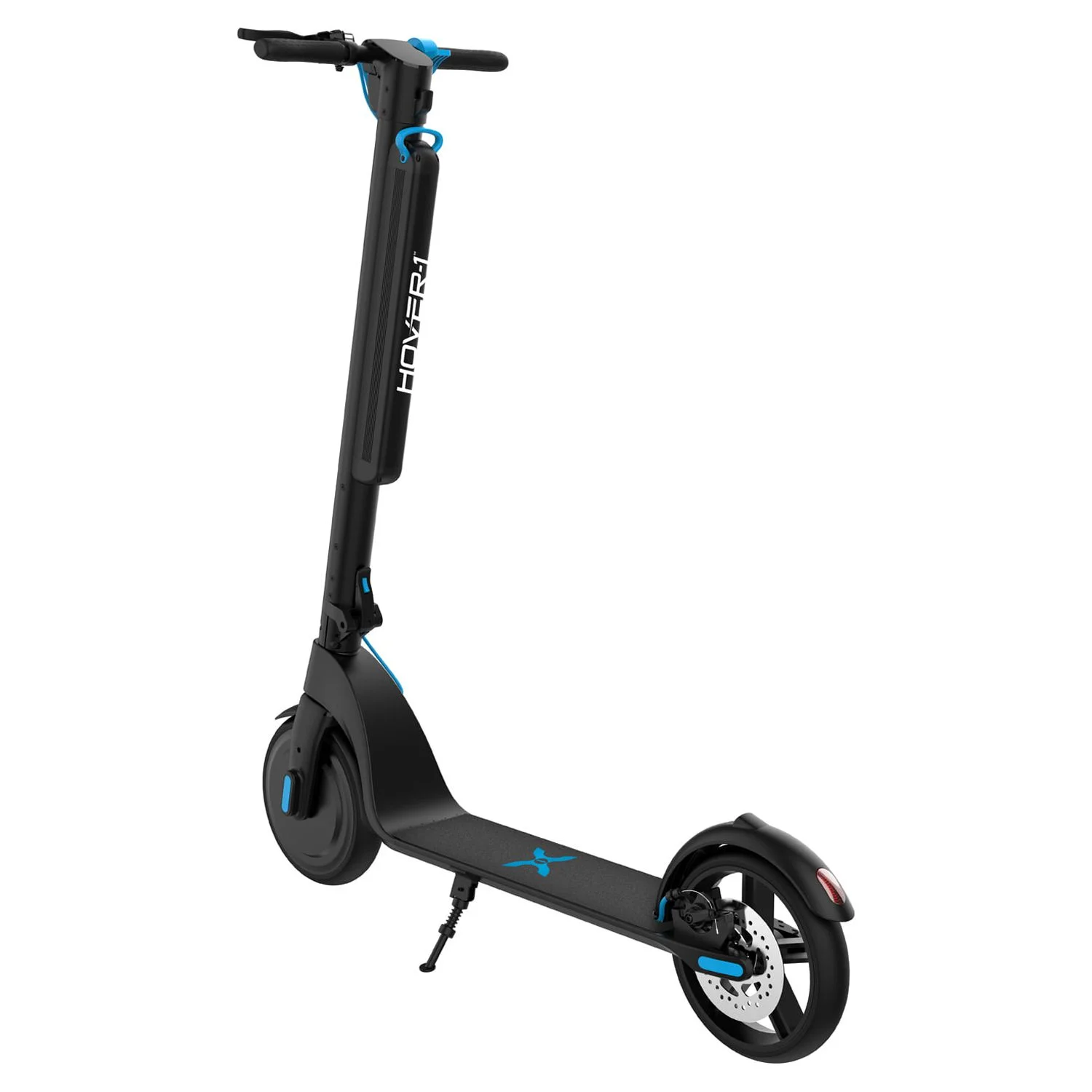 Hover-1 Blackhawk Electric Scooter with LED Headlights, 15 MPH Max Speed, 220 lbs Max Weight, 28 Miles Max Distance, Black, UL 2272 Certified