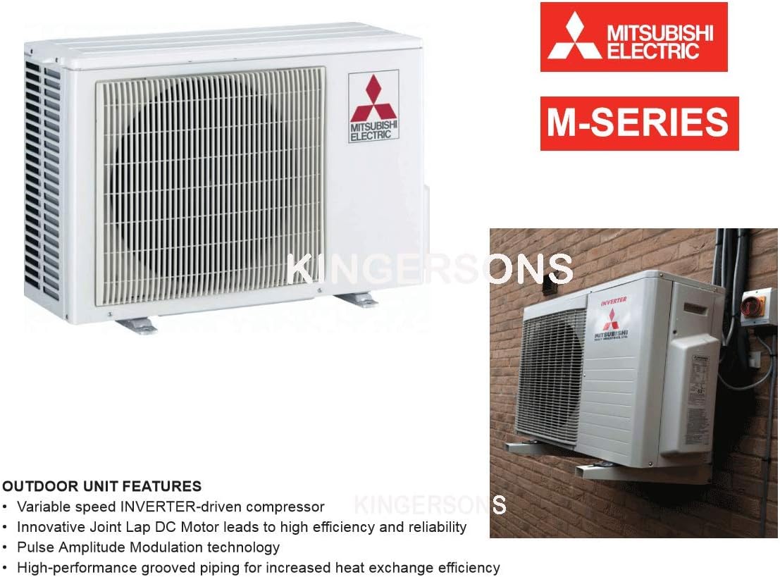 Mitsubishi 24,000 BTU 2 TON Cool & Heat Wall Mounted Ductless Mini Split System SEER 20.5 Energy Efficient Heat Pump System