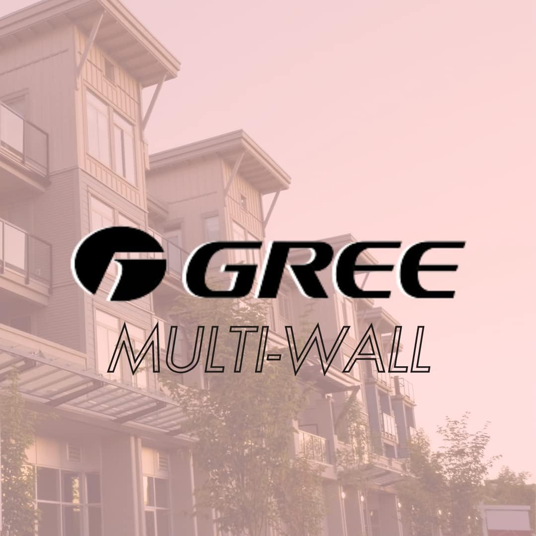 Gree 36,000 BTU Multi21+ Penta-Zone Wall Mount Mini Split Air Conditioner Heat Pump 208/230V SEER 21 (9-9-9-9-9)