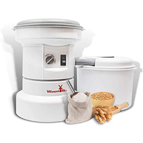 Powerful Electric Grain Mill Grinder for Home and Professional Use - High Speed Electric Flour Mill Grinder for Healthy Grains and Gluten-Free Flours - Electric Grain Grinder Mill by Wondermill