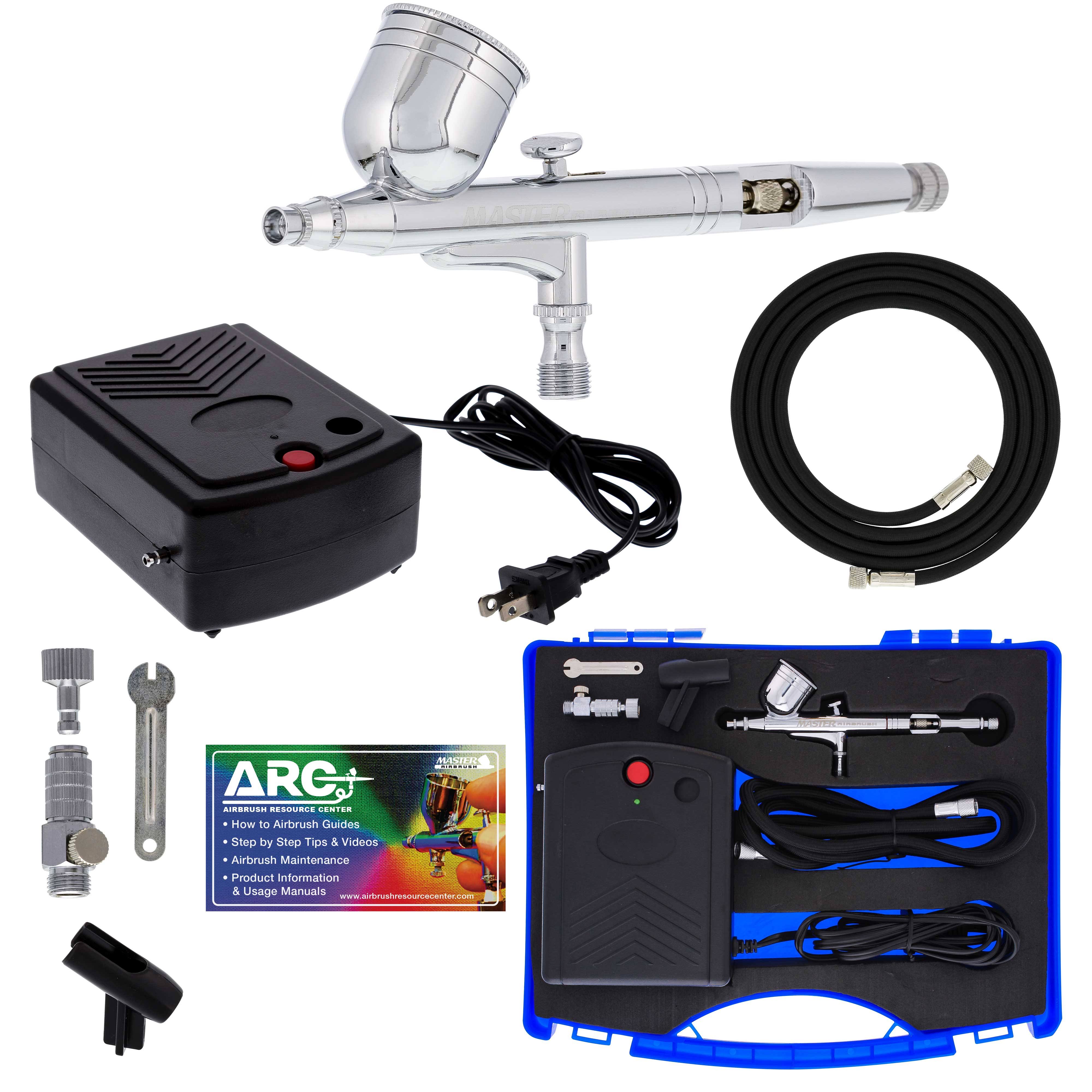 Airbrush Kit Master Compressor Mini Portable, Air Hose u0026 Case