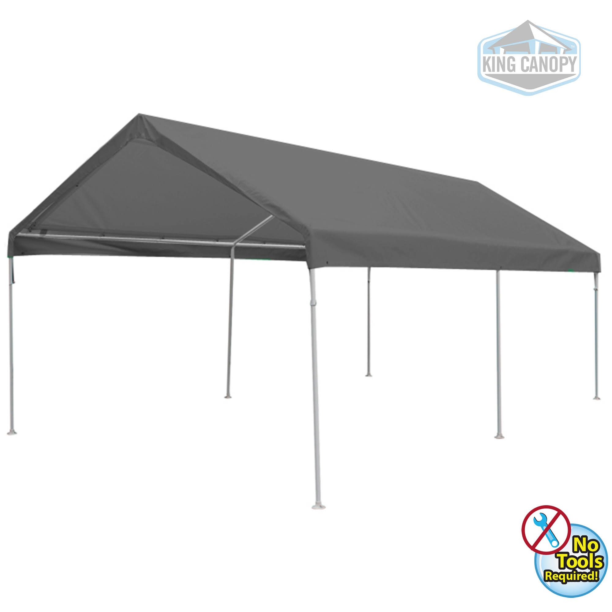 King Canopy Universal 6 Leg 10x20 Canopy w/ Silver Cover
