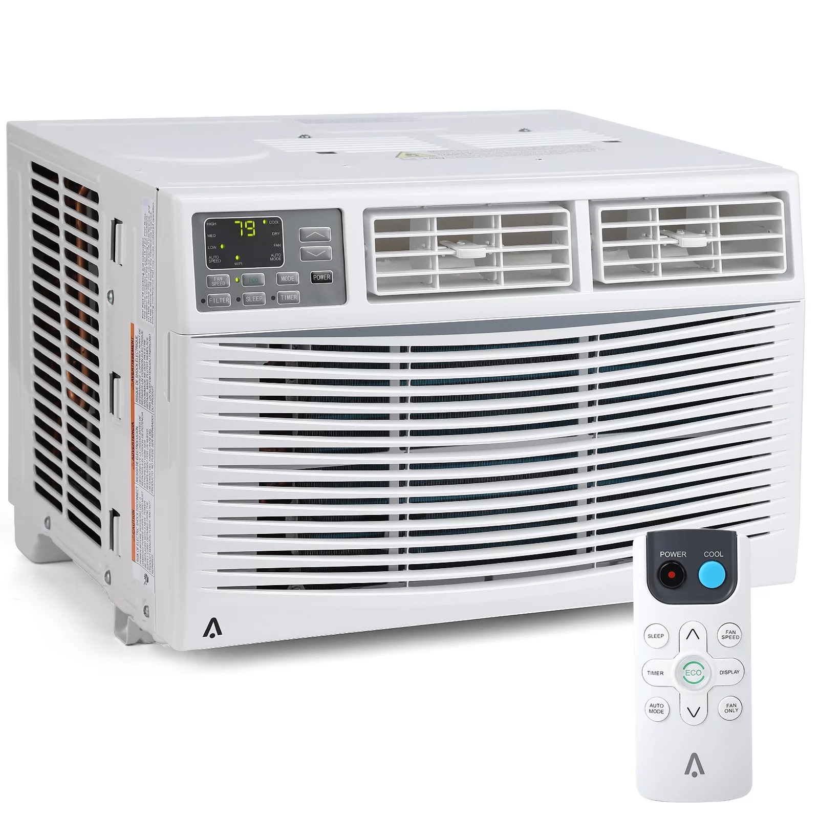 Window-Mounted Room Air Conditioner, 8,000 BTU, Cools 350 Sq.ft, Quiet Operation, Window AC Unit with Remote/App Control and Dehumidification Function