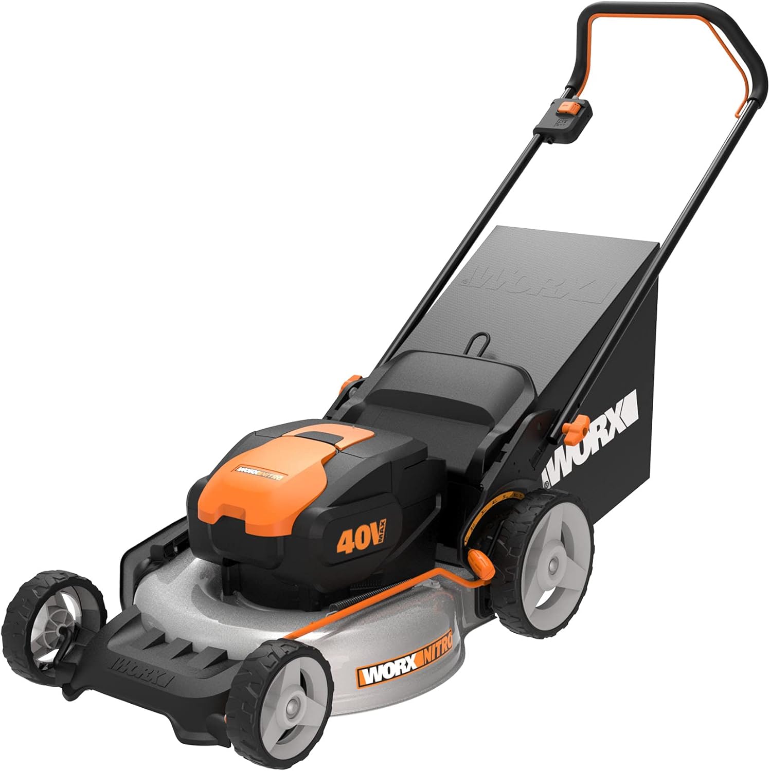 Worx WG743 40V Power Share 4.0Ah 17" Cordless Lawn Mower (Batteries & Charger Included)