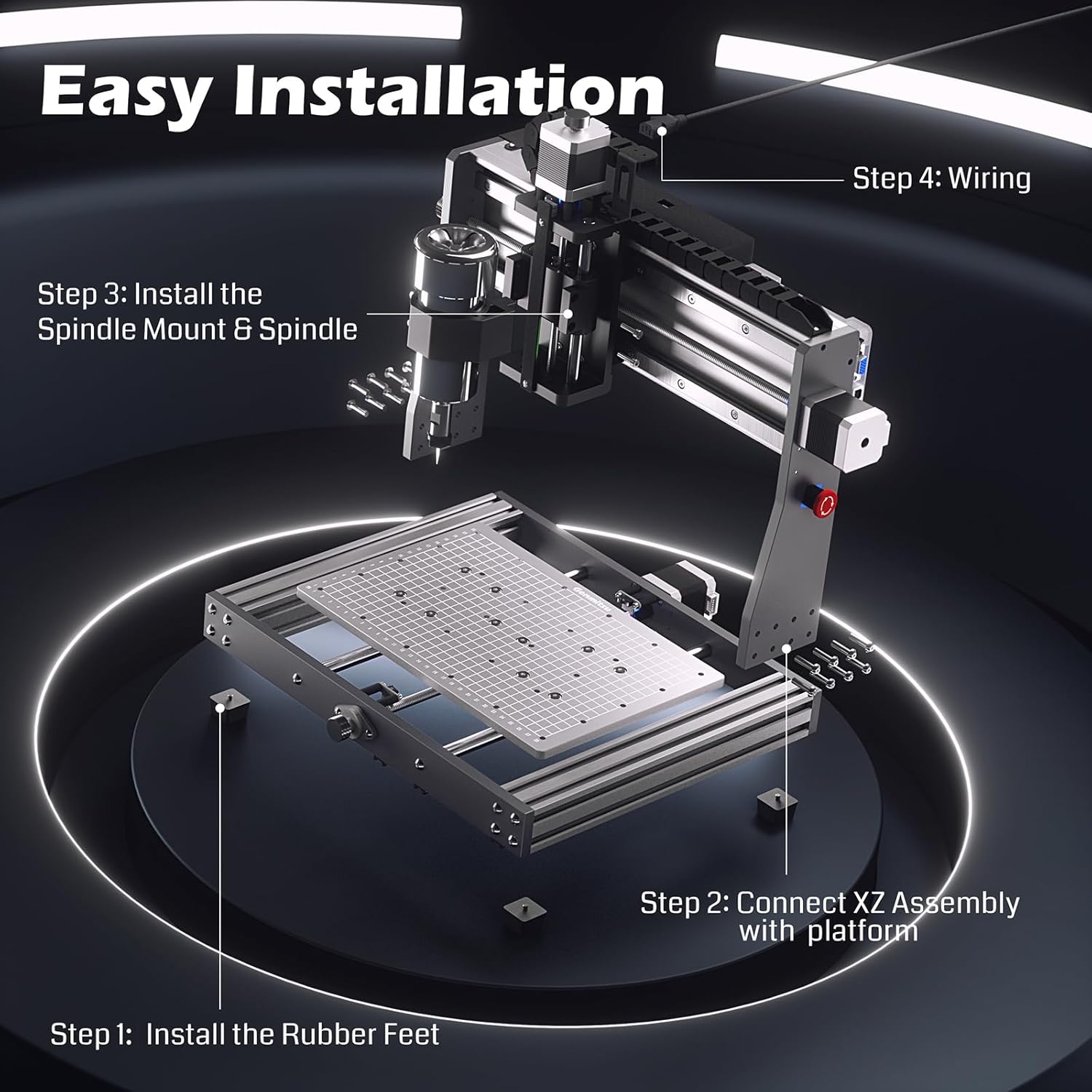 Genmitsu CNC Machine 3020-PRO MAX V2 + Compatible 69mm Spindle Holder