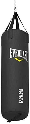 Everlast 70-Pound MMA Poly Canvas Heavy Bag (Black)