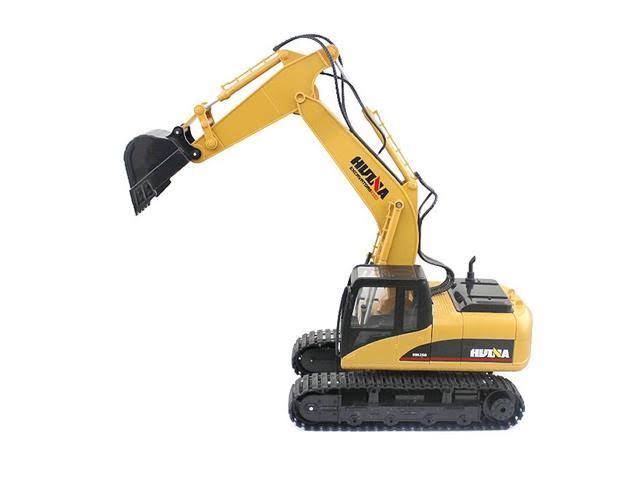 Huina 1550 1:14 2.4GHz 15CH RC Alloy Excavator RTR with Independent Arms Programming Auto Demonstration Function