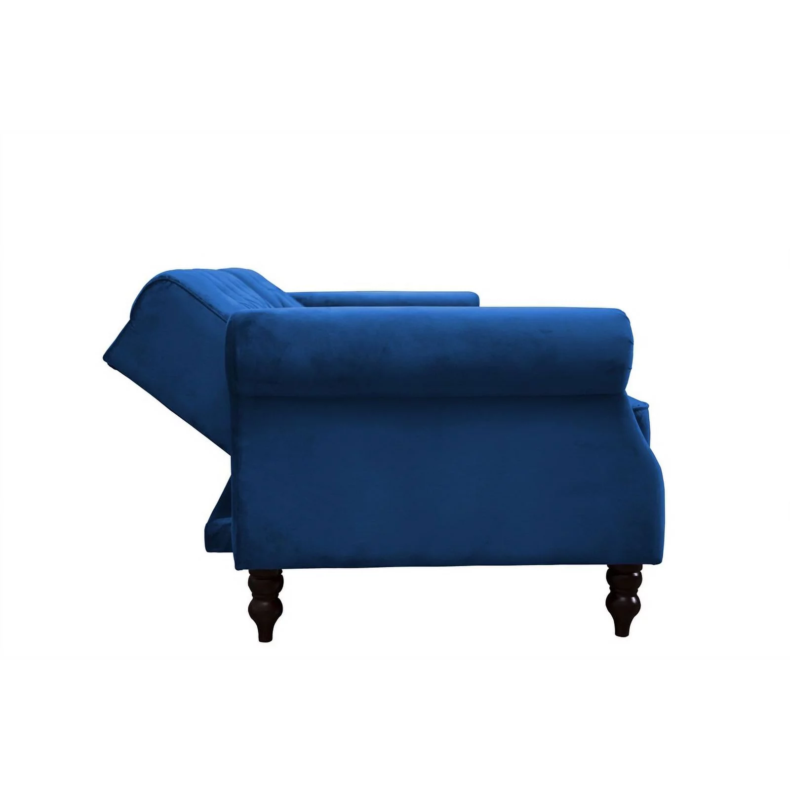 87.8'' Convertible Blue Velvet Sofa Bed Sleeper