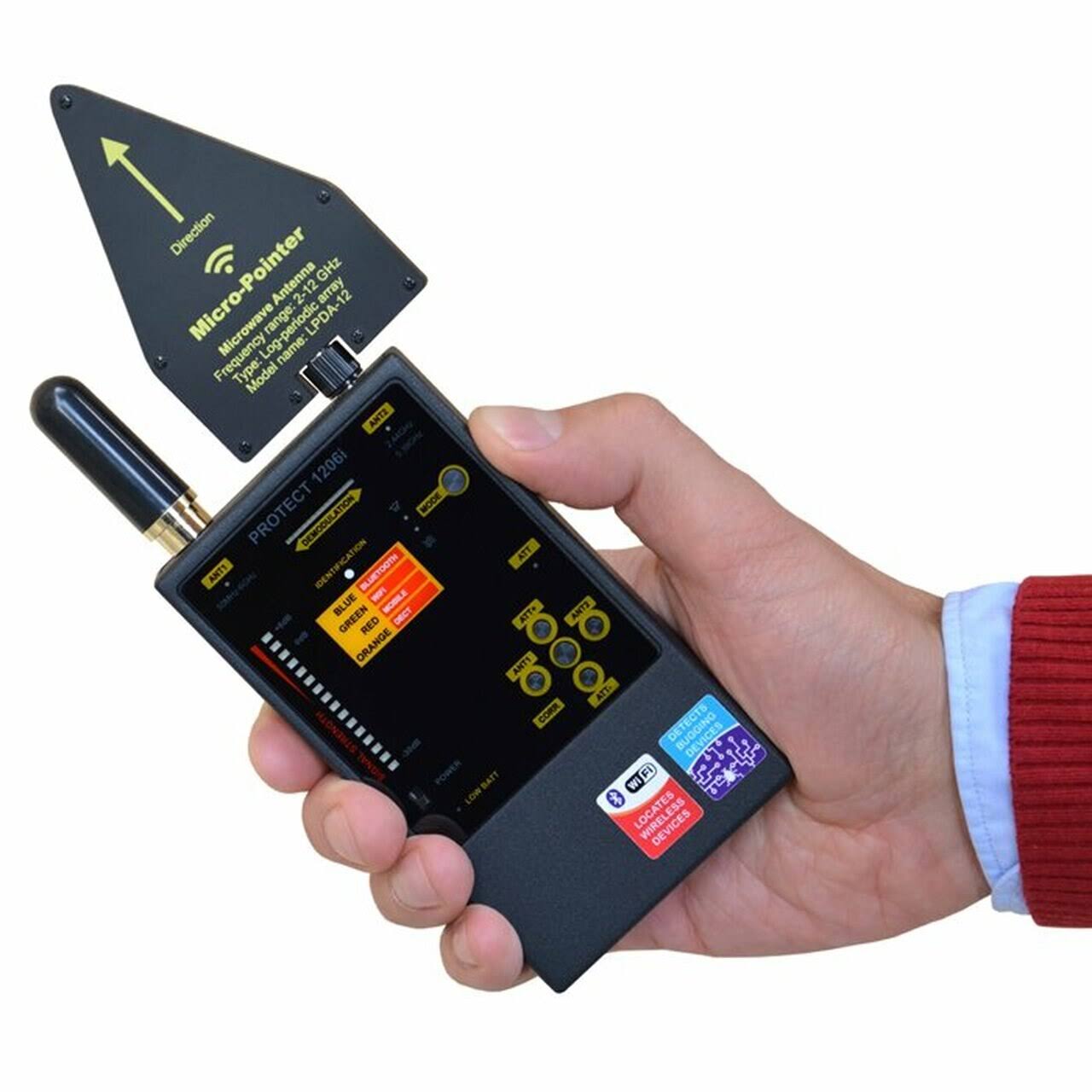 Professional Digital RF Detector (gsm, Bluetooth, Wi-Fi u0026 RF)