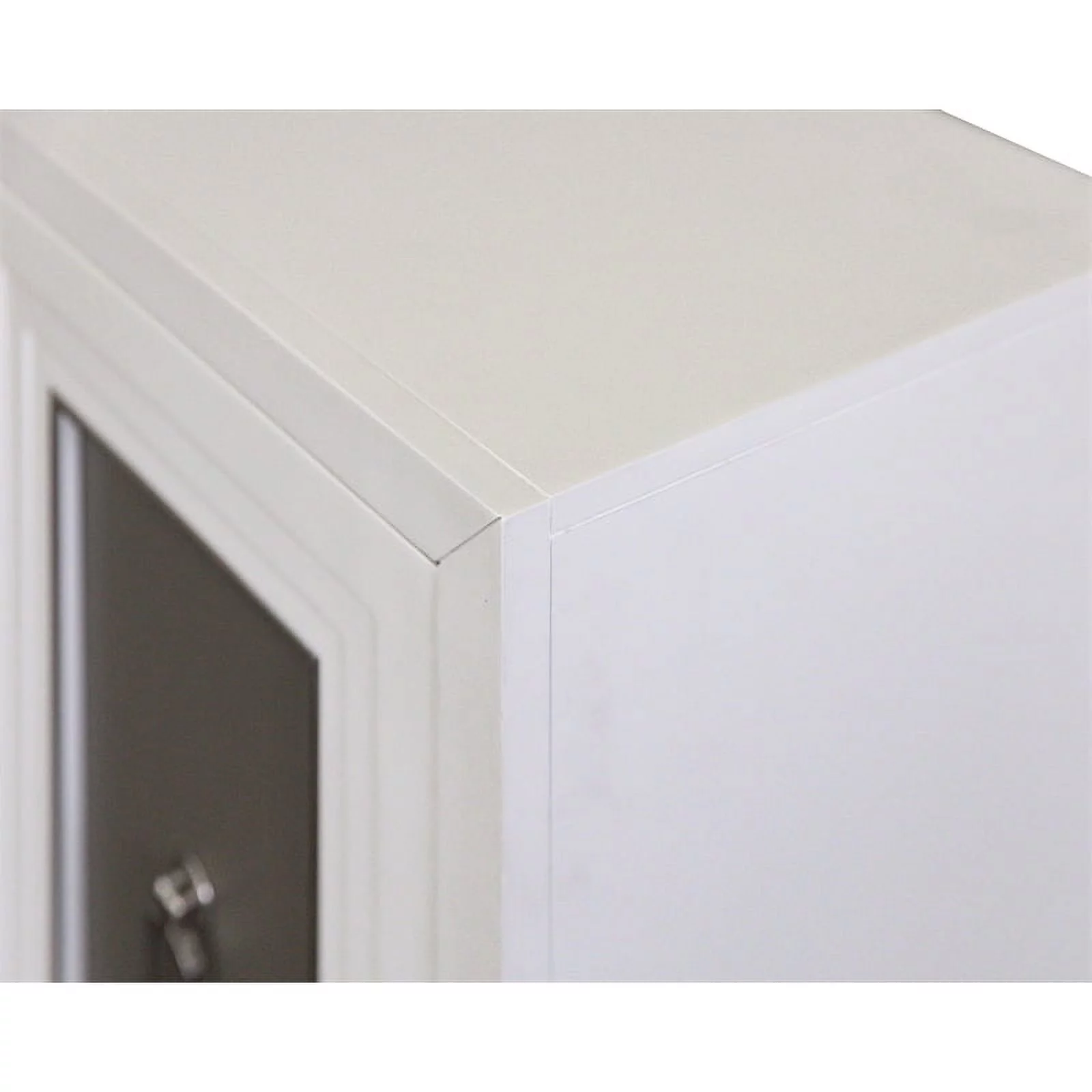 Modern Wood 80" Console with with doors TV Stand Fully Assembled White
