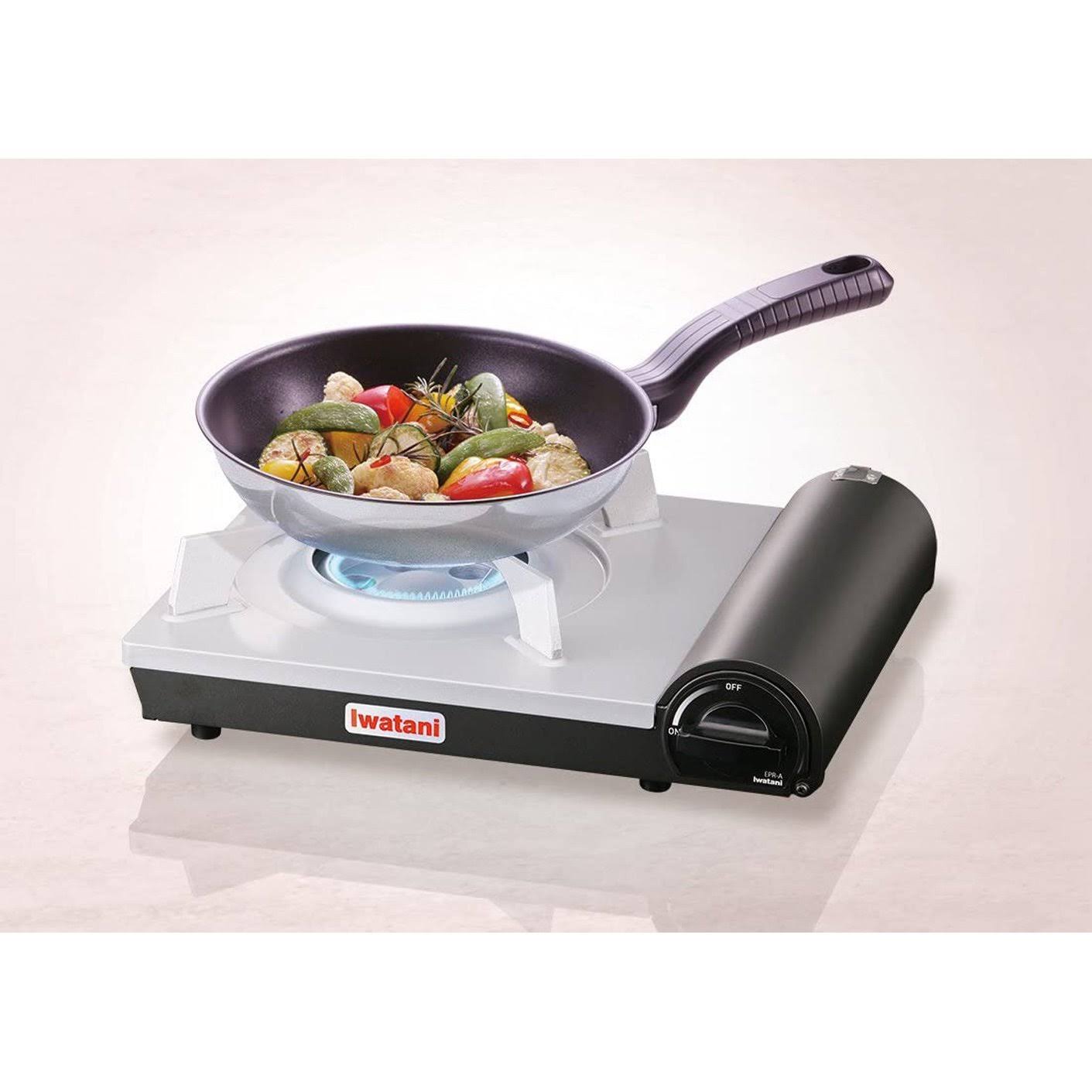 Iwatani EPR-A Cassette Feu-EcoPremium Portable Butane Stove Cooktop, Black