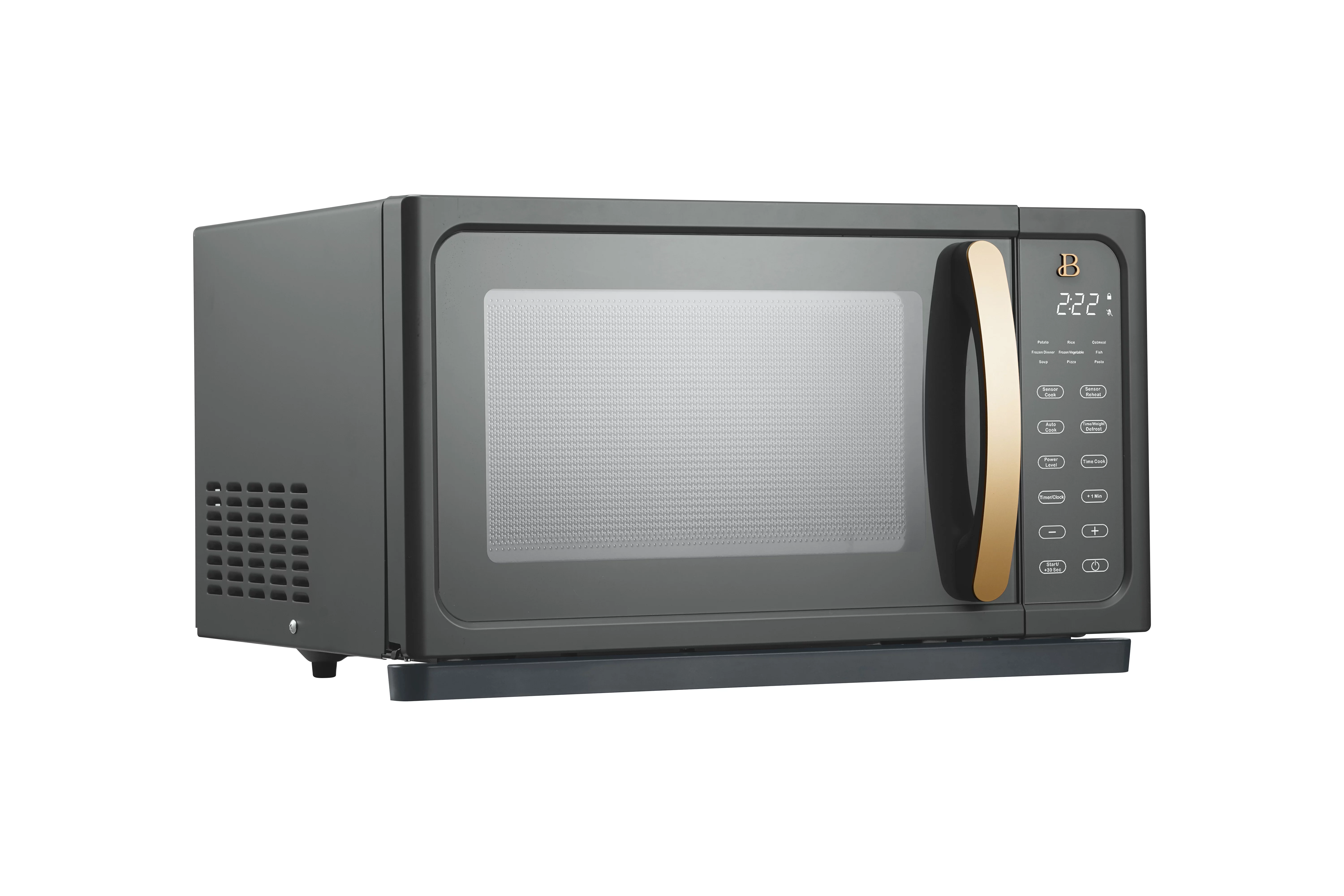 Beautiful 1.1 Cu ft 1000 Watt, Sensor Microwave Oven, White Icing by Drew Barrymore, New