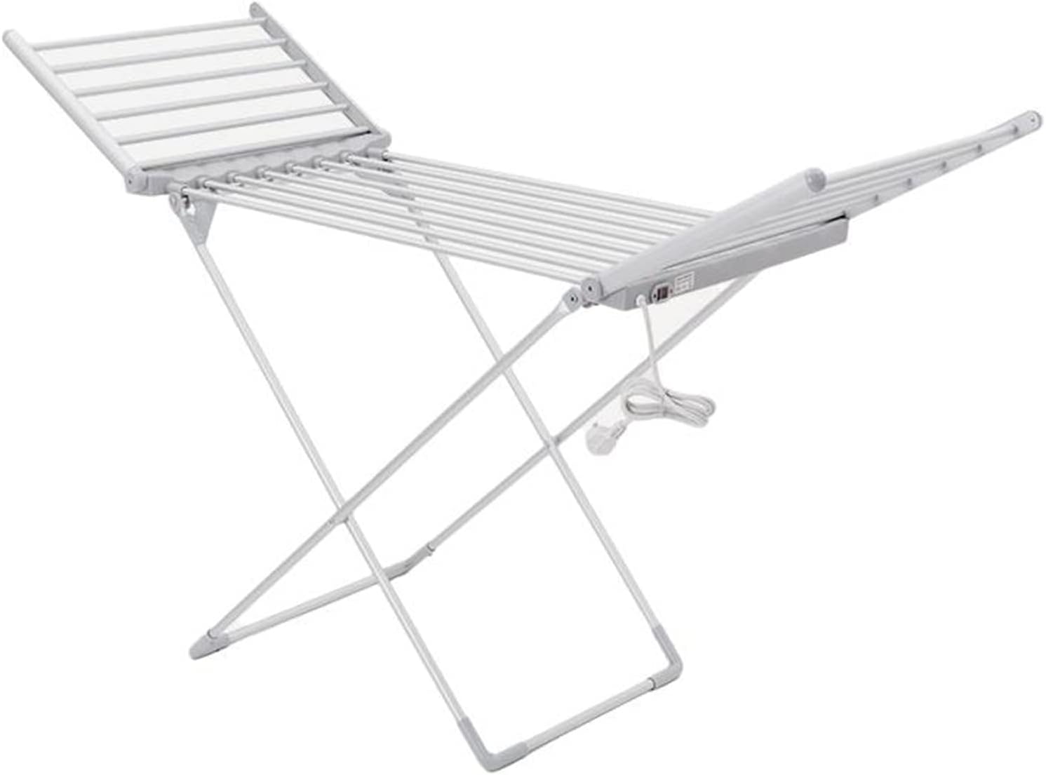 Portable Heated Clothes Drying Rack, Electric Heated Clothes Airer Dryer Rack with 18 Heated Bars, Folding Airer Wet Laundry Drying Horse Rack, 230W Energy-Efficient Clothes Dryer