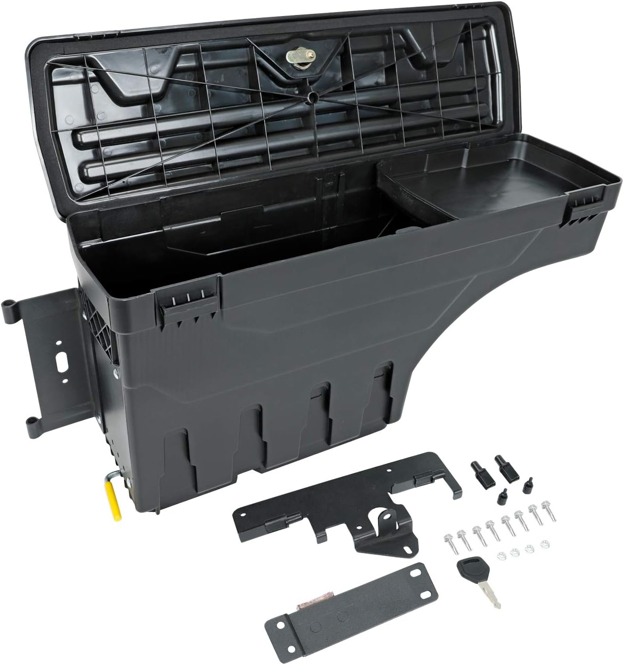LucaSng Truck Bed Storage Box Tool Box Compatible with Tacoma 2005-2019 Rear Left Driver Side Lockable Storage Box Replaces SC401D