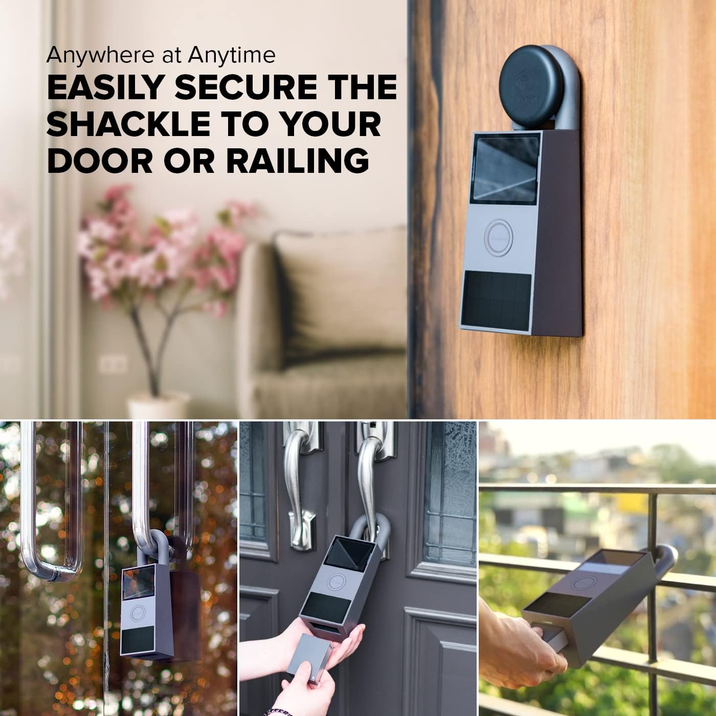 Lubn LTE Smart Camera Key Lock Box, Remote APP Key Box with QR Code Secure Access, Durable Outdoor Weatherproof Portable Key Safe, Instant Visitor Check-in Photo Notice (with Free 12 Month LTE Data)