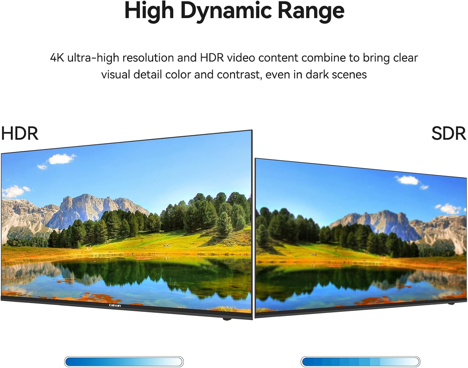 Caixun EC50S1A, 50 inch 4K UHD HDR Smart Android TV with Google Assistant (Voice Control), Screen Share, HDMI, USB, Wi-Fi, Bluetooth(2021 Model)