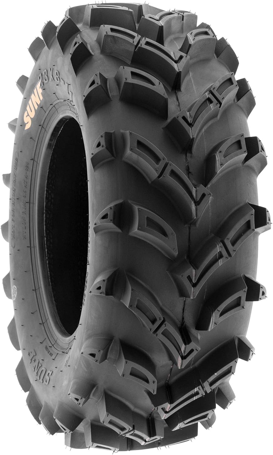 Set of 2 SunF A024 23x8-11 ATV UTV Mud/Trail Tires, 6-PR, Deep Directional Tread