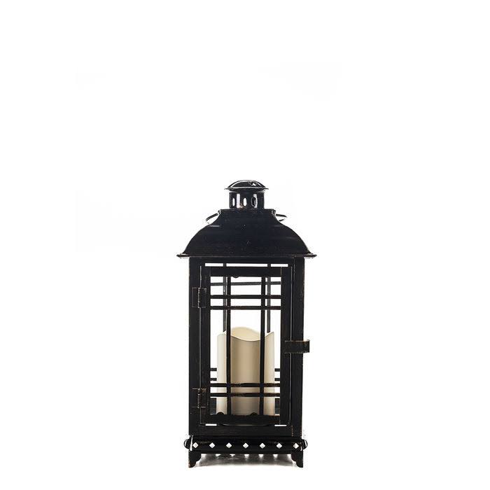 The Amazing Flameless Candle 201003-00 17x22 All-Weather Flameless Candle Lantern, Red