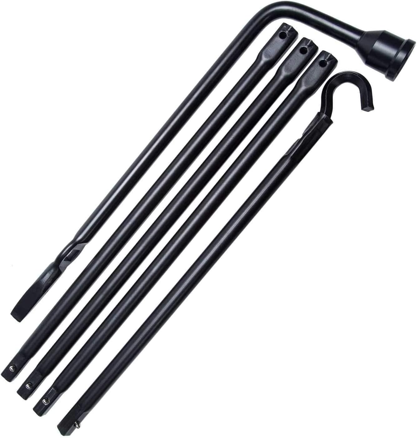 Truck Spare Tire Tool Kit Iron Replacement for Ford F-250 F-350 F-450 F-550 Super Duty (2003-2007) & Scissor Car Jack 2 Ton/105-385mm Capacity