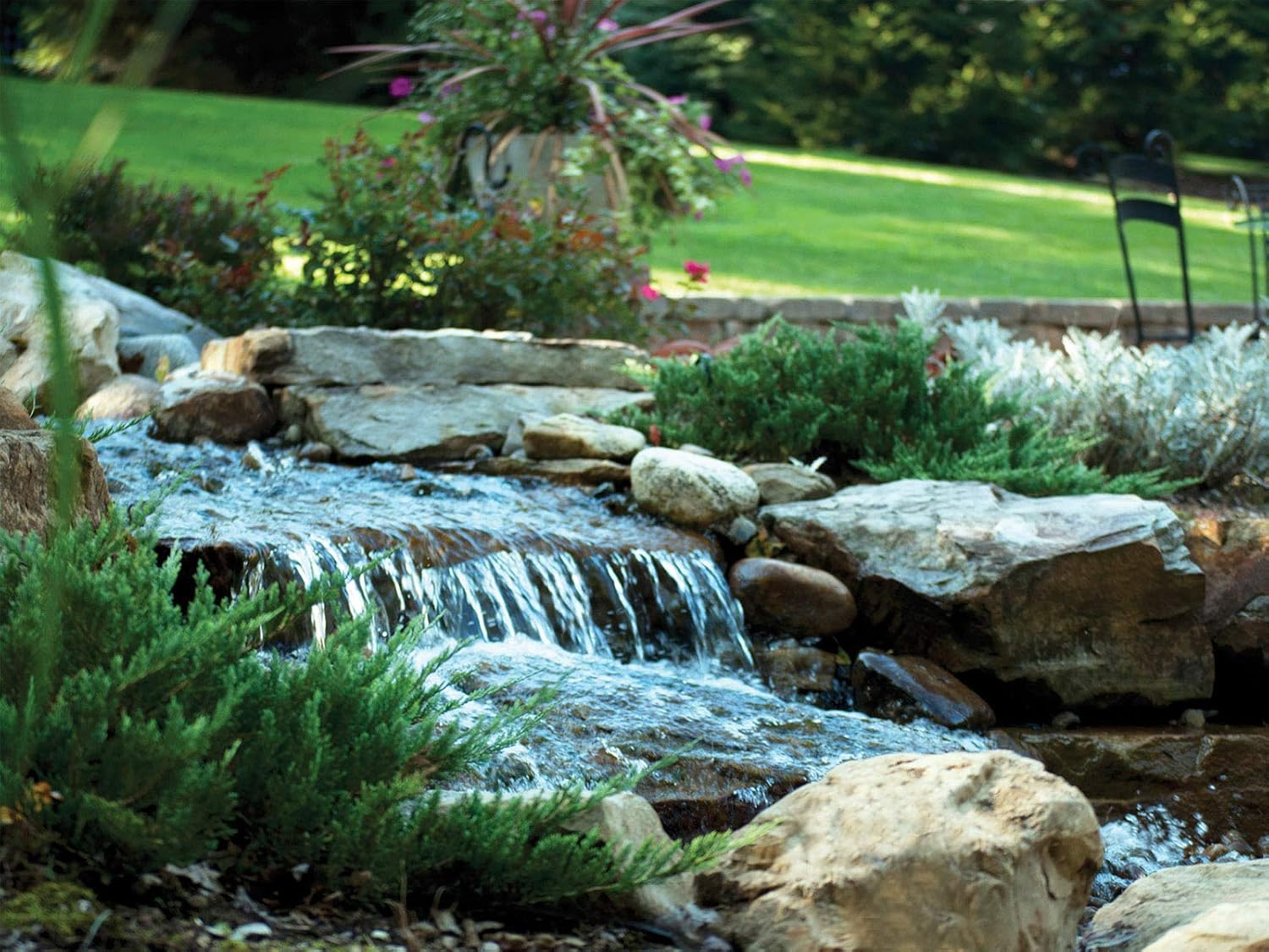 Waterscapes International BF1250 Pond Filter & Waterfall Spillway, 17-inch