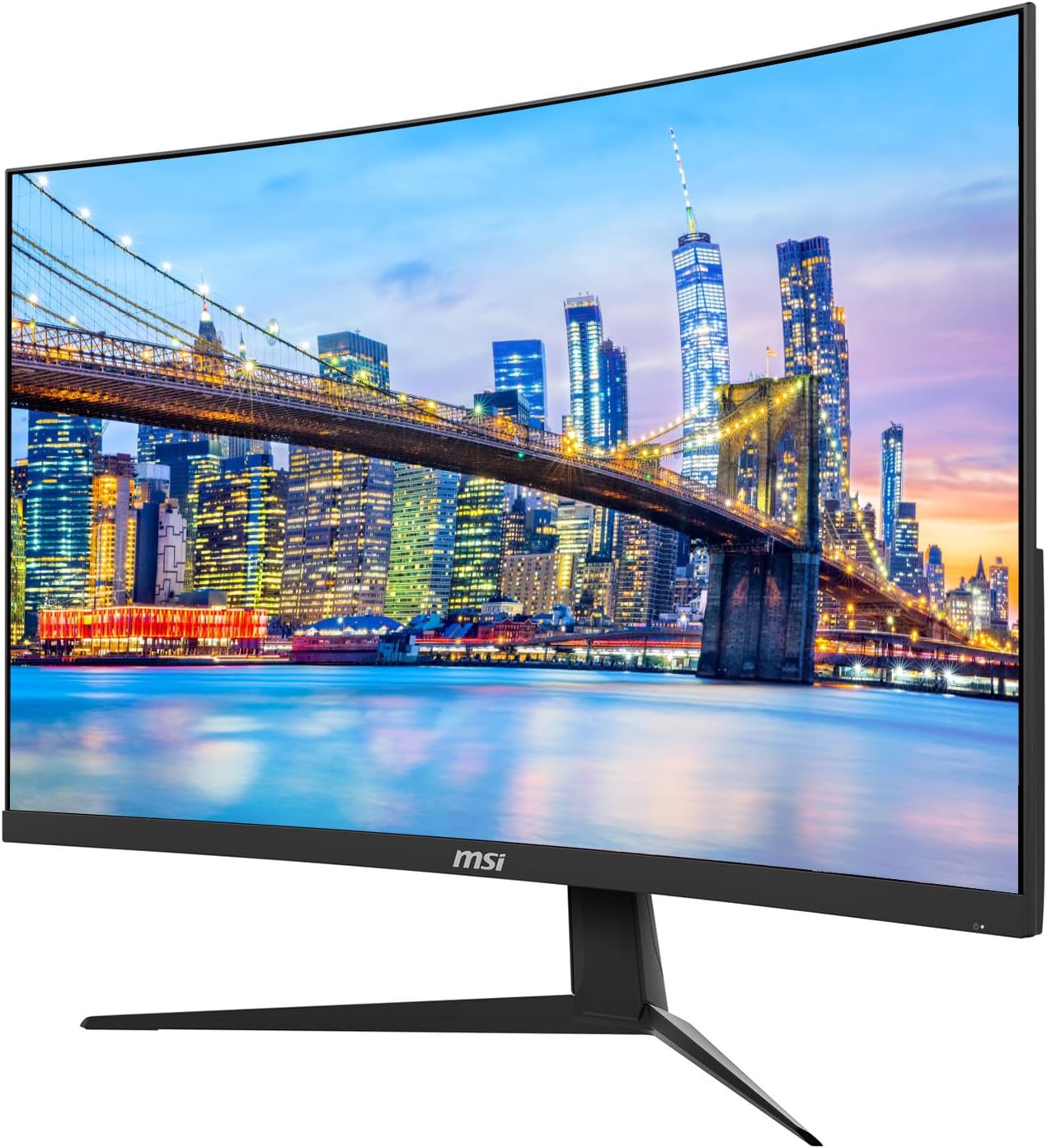 MSI Optix G321CU 32-inch Curved 2160P 4K Ultra HD 144 Hz 1ms LED Backlit LCD Gaming Monitor, 2-Pack Bundle, Frameless, Less Blue Light, Night Vision, FreeSync, HDMI, DisplayPort, USB-C