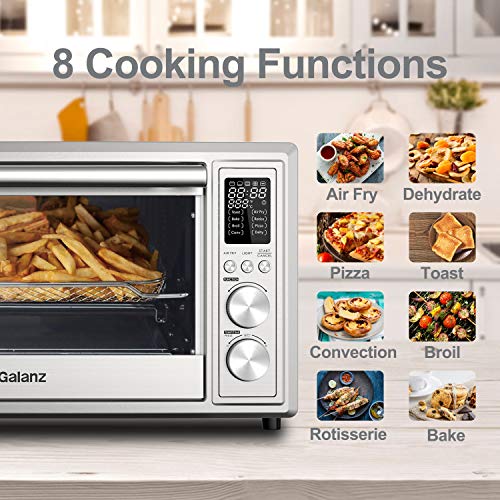 Galanz Air Fryer Toaster Oven, Stainless Steel