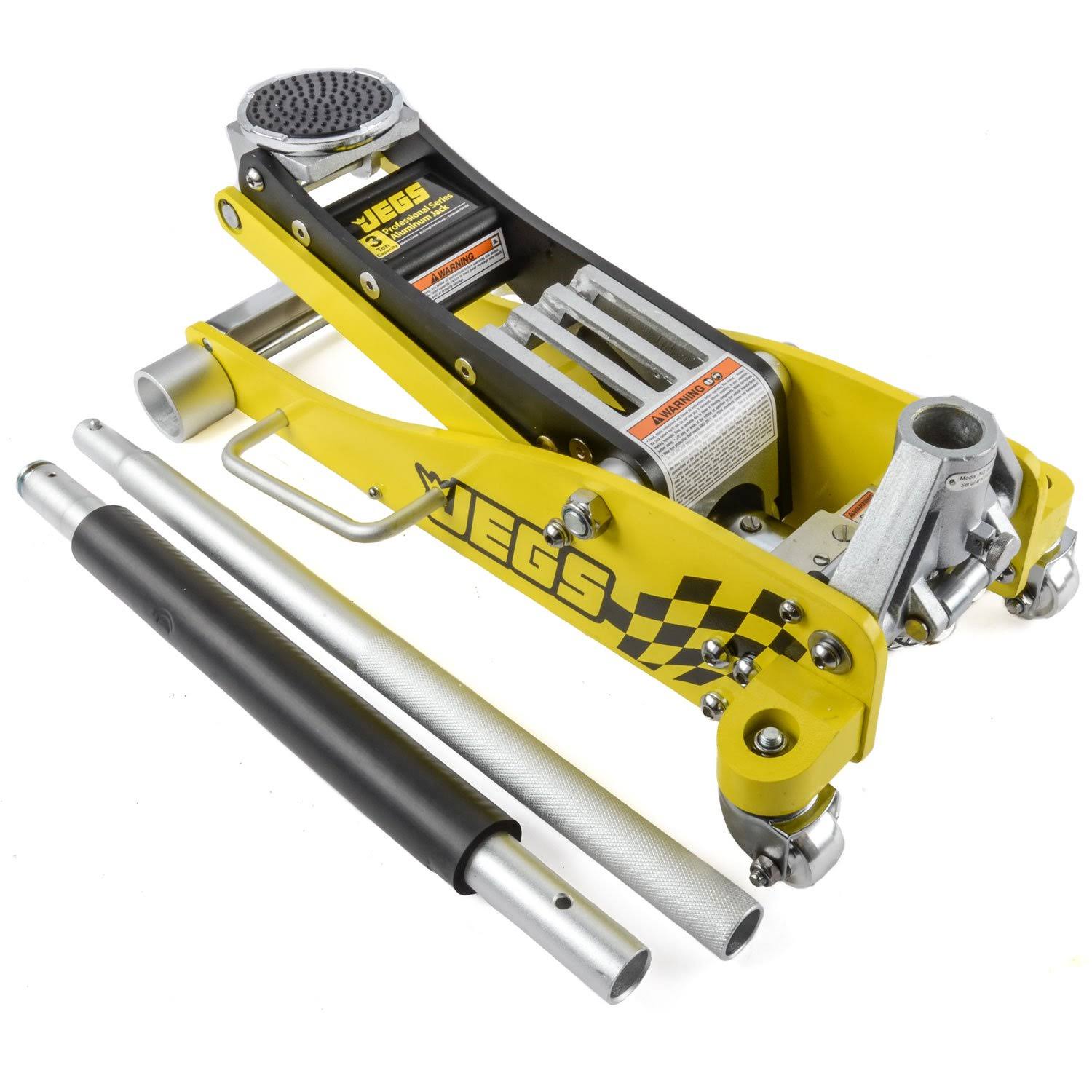 JEGS 80077 3 Ton Professional Low-Profile Aluminum Floor Jack - Megean
