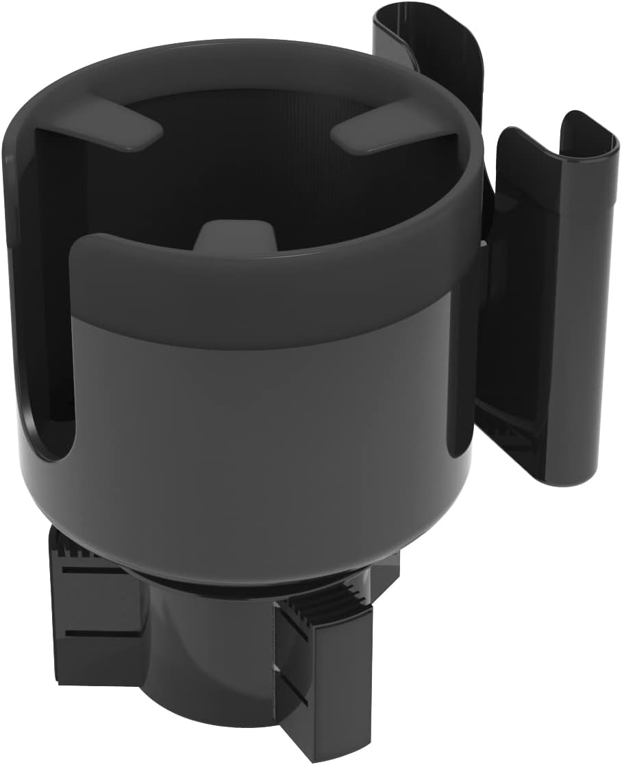 Big Cup Holder Expander for Car, Expandable Automotive Cup Organizer with Phone Stand, Adjustable Cupholder Compatible with Hydro Flasks Nalgenes Yeti Klean Kanteens Camelbak Bottles Mugs