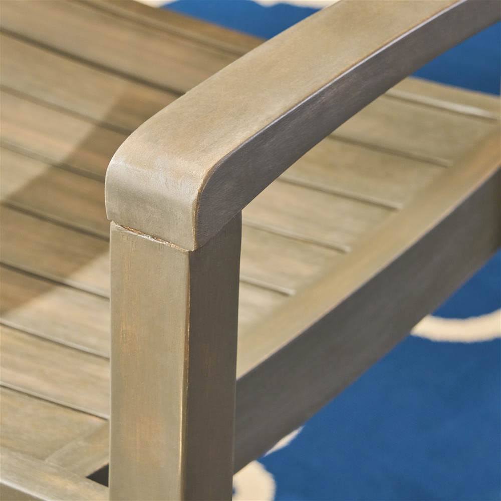 Christopher Knight Home Miguel Outdoor Acacia Wood Dining Chair (Set of 2) by, Gray