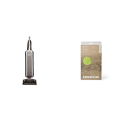 Oreck Elevate Conquer Bagged Upright Vacuum Cleaner, 2 Speed Control with HEPA Media Filtration, Lightweight, 35ft Power Cord, UK30300, Grey